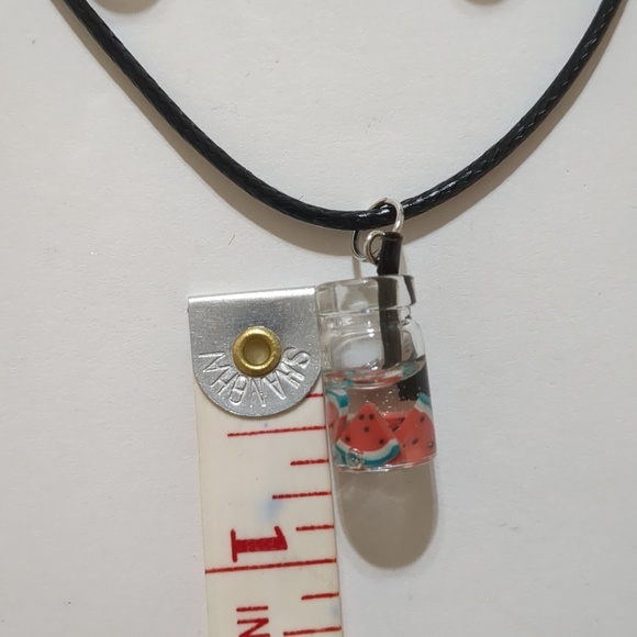 Watermelon Fruit Tea Drop Earrings set - Picture 4 of 5